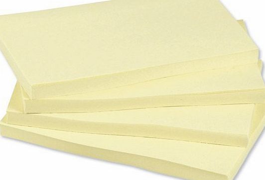 Lacasa Bedding Re-Move Notes Repositionable Pad of 100 Sheets 76x127mm Yellow [Pack of 12]